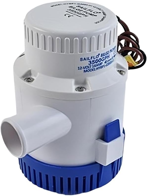 Rareelectrical Marine Bilge Pump 3500 Gph Fits 12V Dc Non-Automatic