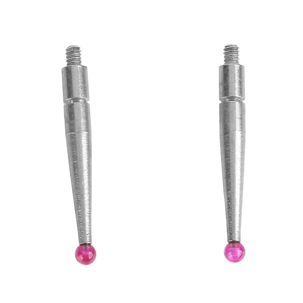 2 Tungsten Steel Dial Test Indicator Tips Compatible with Interapid 312B-2