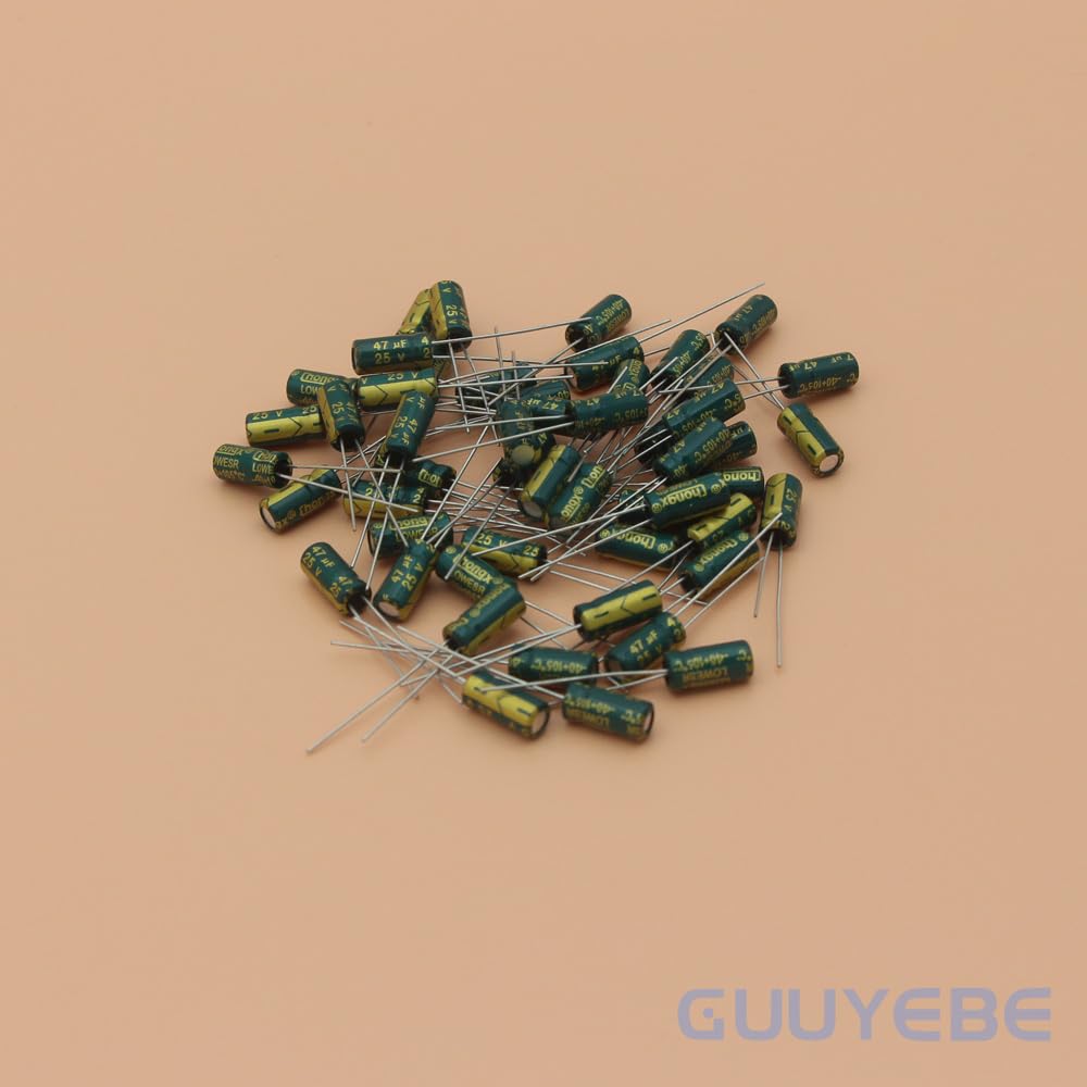 Aluminum Electrolytic Capacitors,47uF 25V, 50 of Pack