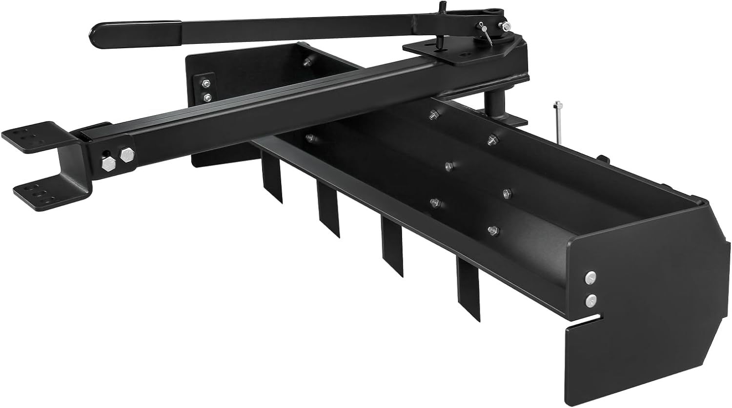 42 Inch Tow Behind Box Scraper, Lawn Tractor Attachments with Tractor Box Blade Sleeve Hitch Tow, Suitable for