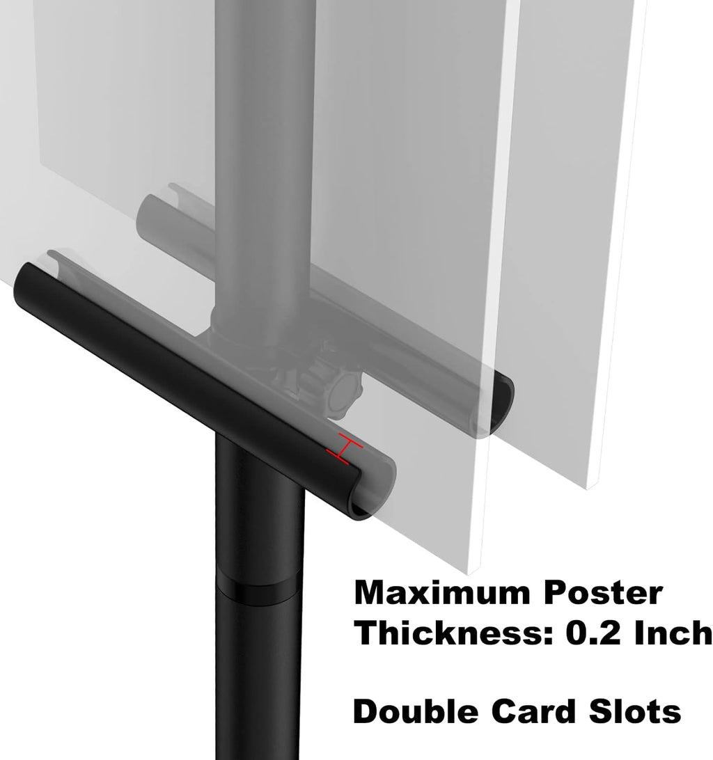 Poster Stands for Display, Double Sided Display Poster Stand | 1 Pack Outdoor Sign Holder with Metal Frame