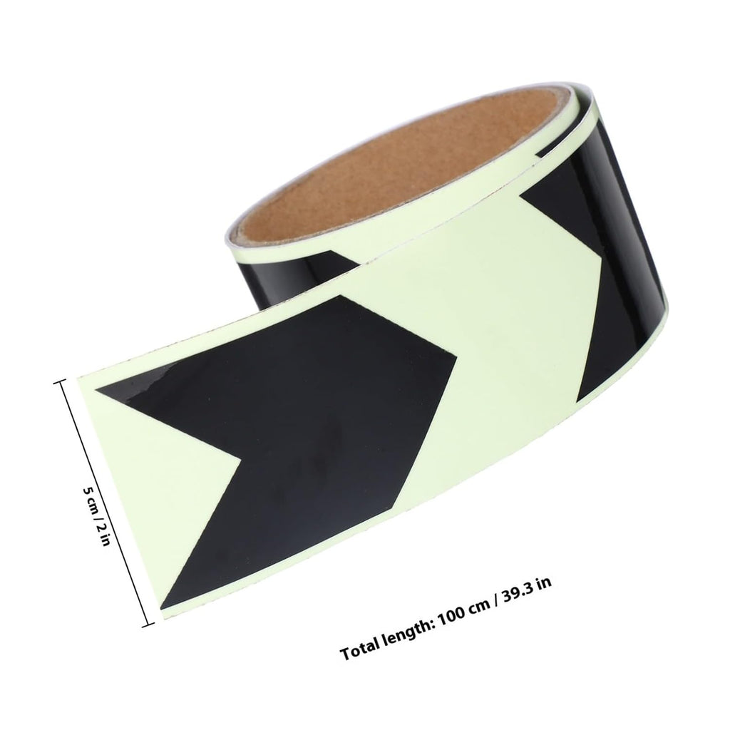 Glowing Arrow Warning Tape Roll for Warehouses and Offices PET