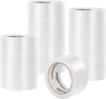 Strong Plastic Adhesive Packing Tape for Shipping, Sealing Boxes, Moving and Storage, Clear, Low Odor, 1.88 in x 54.6