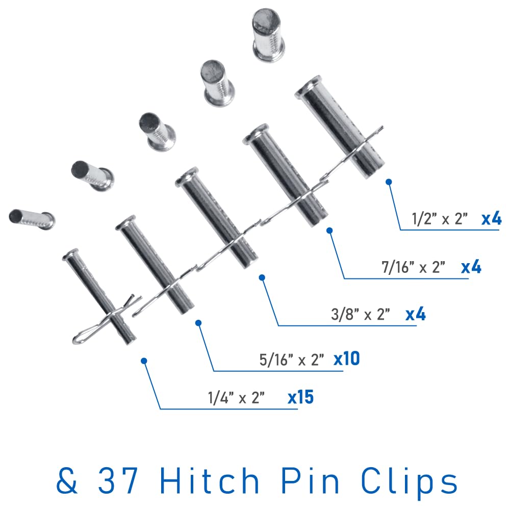 Skywalker 74-Piece Zinc-Plated Clevis Pin Set