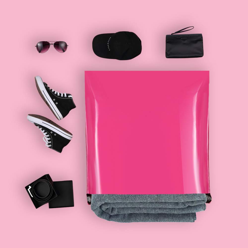 Extra Large Poly Mailers 24x24 Inch Hot Pink 50 Pack Shipping Bags