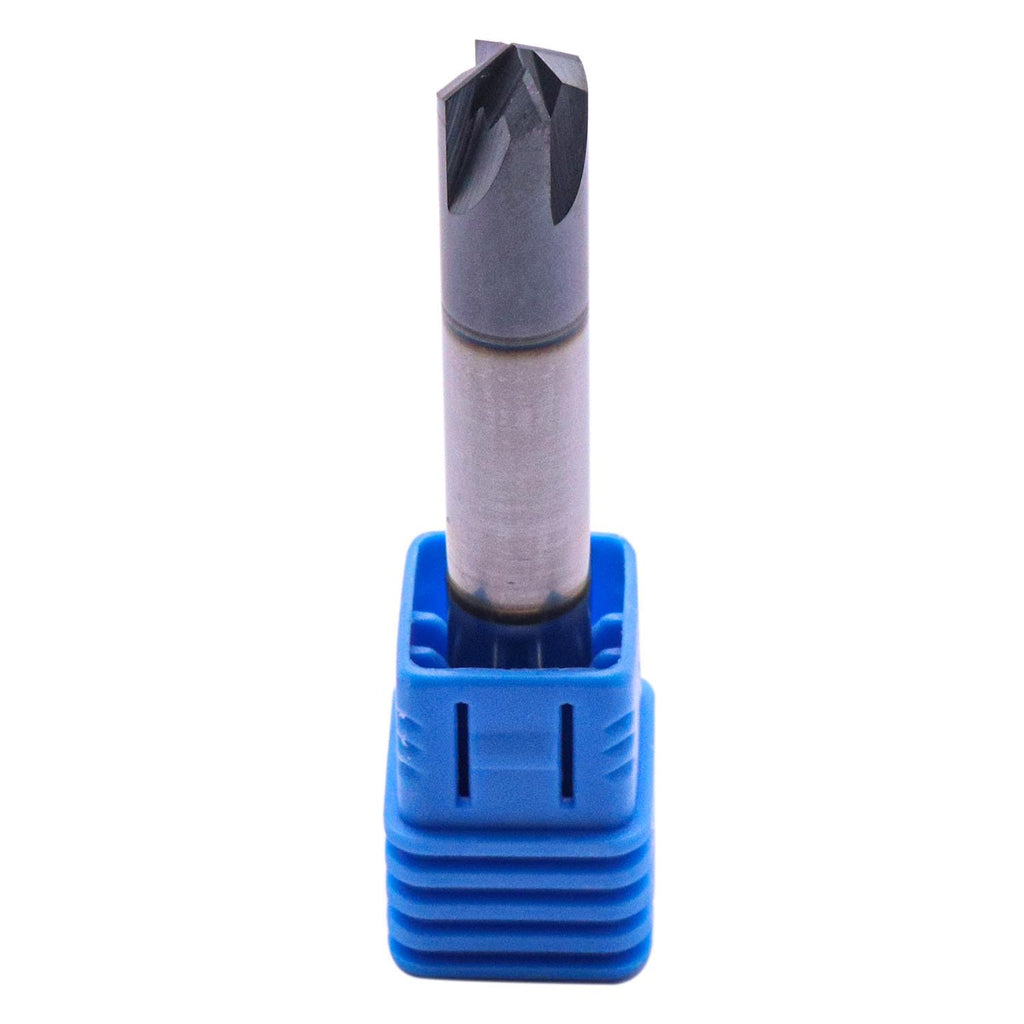 3/8" 4 Flute 120° Double End Solid Carbide Chamfer End Mill - AlTiN Coated