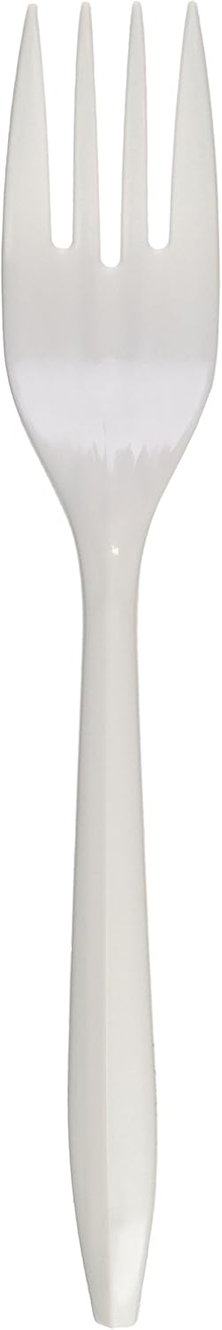 Medium Weight Plastic Forks, 1000 Count