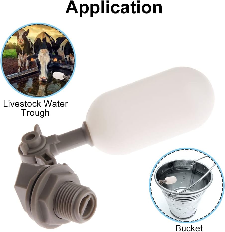 Pond Float Valve 1/2" Shut Off Valve Float Ball Valve