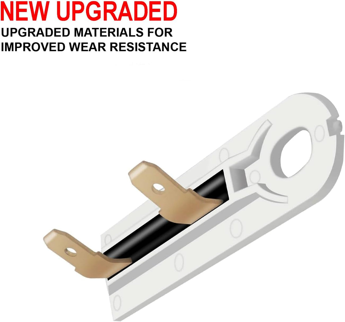 Upgraded Dryer Thermal Fuse Replacement for Maytag MED7230HW0 MED7230HW1 MED7230HW3 MED8100DC1 MED8100DW1 MED8150EW0 MED8200FC0 MED8200FC2 MED8200FW0 MED8200FW2 MED8630HC0 MED8630HW0 MED8630HW1