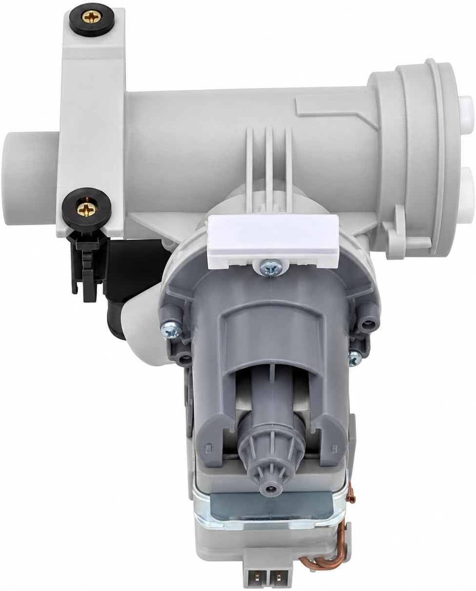 WH11X34740 WH23X25518 Washer Drain Pump Motor Fit for GE GFW450SPK0DG GFW450SPM0DG GFW450SPM1DG GFW450SSM0WW GFW450SSM1WW GFWH1200D0WW GFWH1300D0WW GFWH1400D0WW GFWH1405D0MS GFWH2400L0WW GFWH2405L0BB