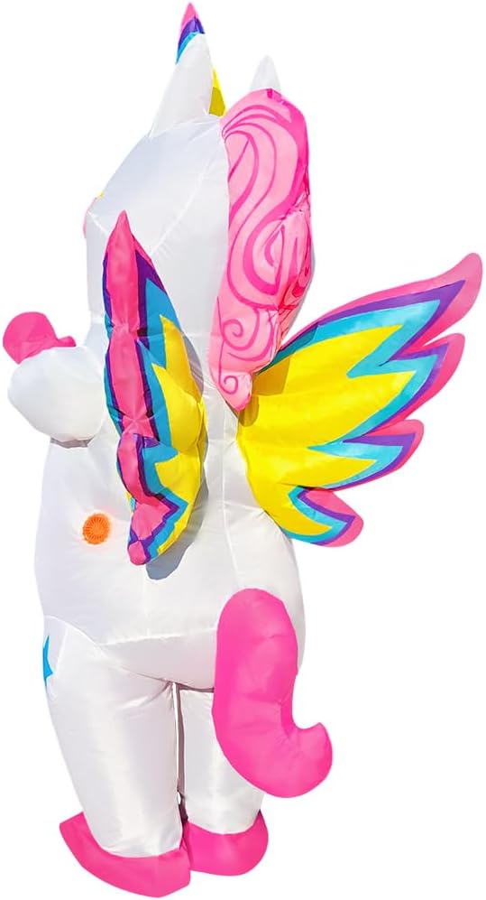 Unicorn Costume, Inflatable Unicorn Costume Adult, Blow Up Costumes for Adults, Funny Halloween Costumes Unicorn Suit