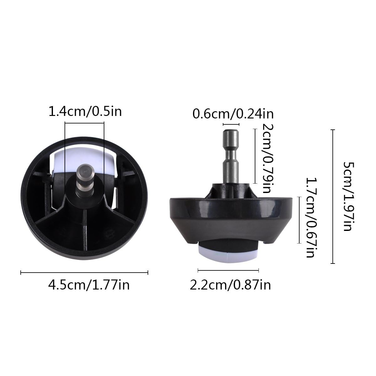 KEEPOW Front Wheel Compatible with Robot Roomba 500-900 e/i/j Series