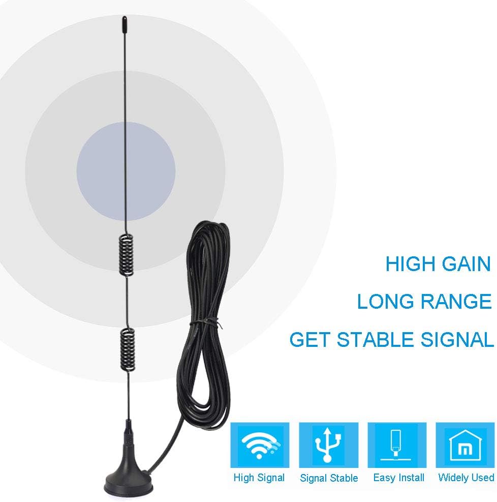 VHF UHF Ham Amateur Radio Police Scanner Antenna Magnetic Base BNC Male Antenna Compatible with Uniden Bearcat