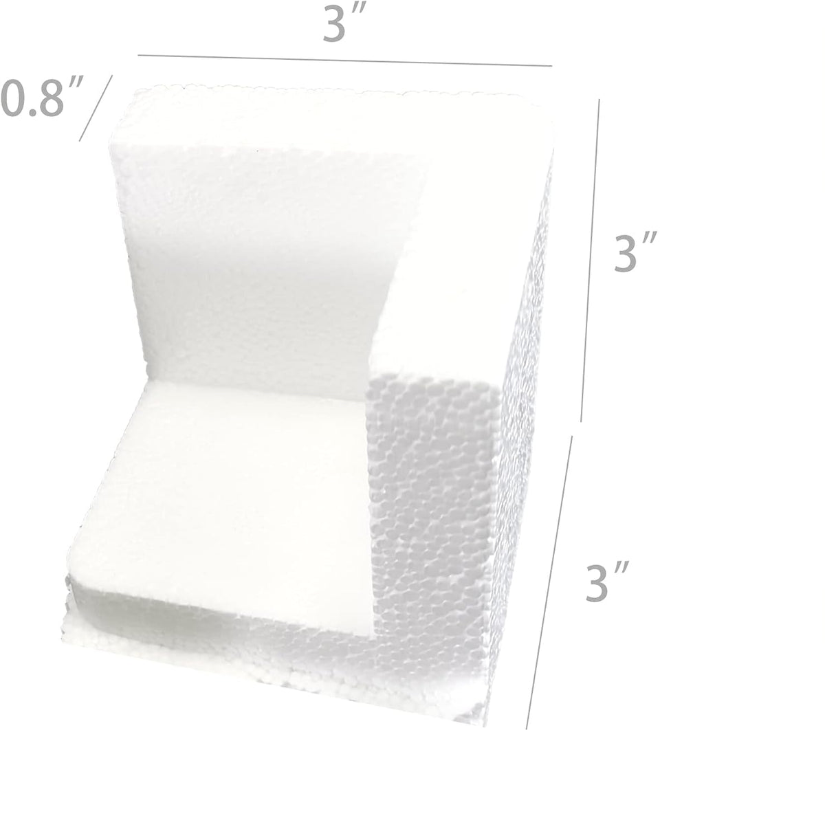 Polystyrene Corner Protector 3X3X3", 16PK