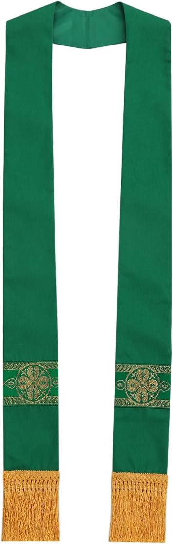Catholic Priest Chasuble Church Mass Vestment Robe with Stole