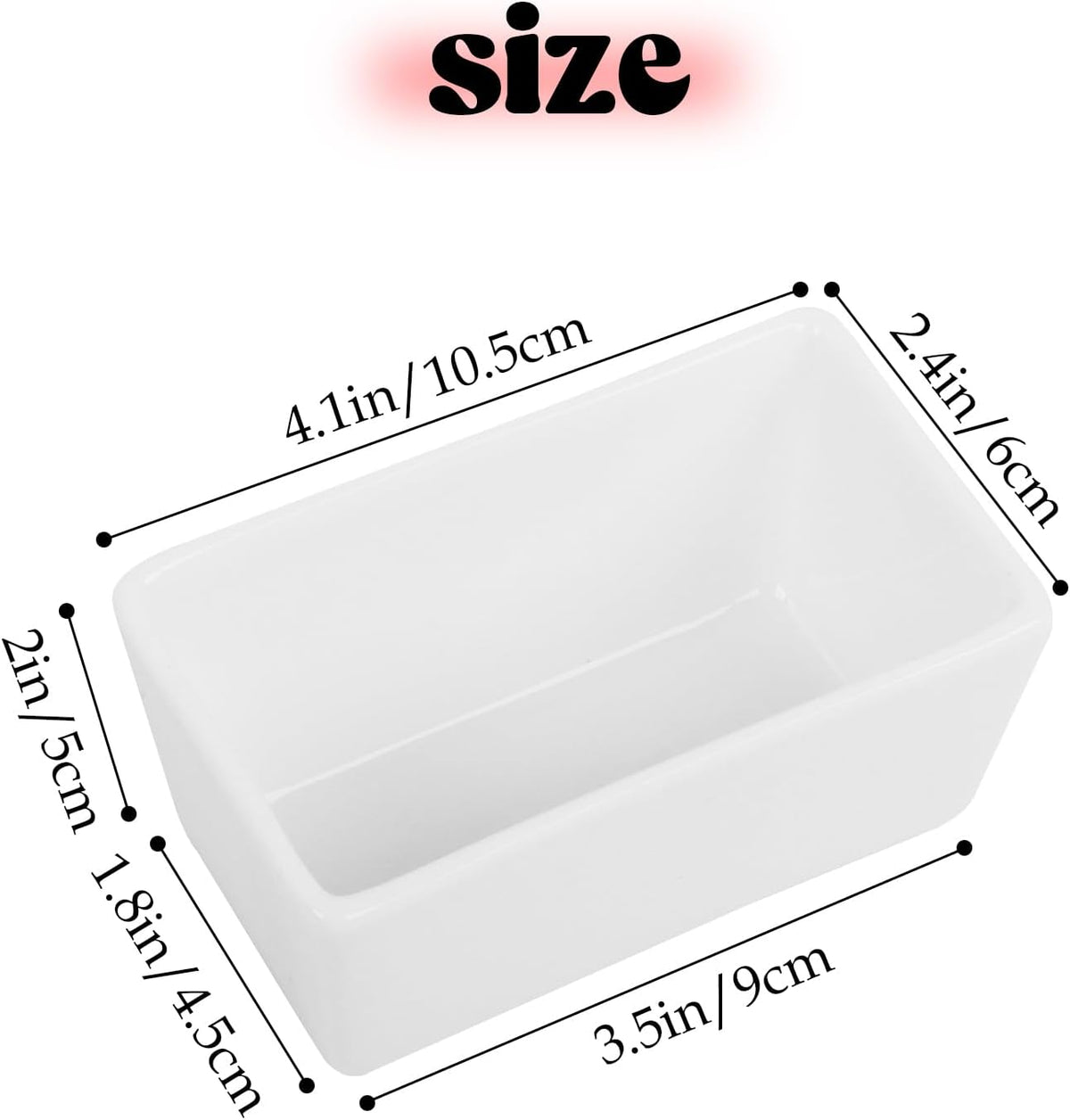 Ceramic Sugar Packet Holders, 8 Pack 5 Oz Porcelain Sugar Bag Bowl Caddy, Tea Packet Storage Container, Sugar Packet