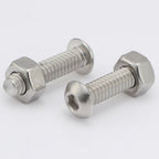 MewuDecor 10-24 x 1-1/2" Button Head Socket Cap Bolts Screws, 50 PCS