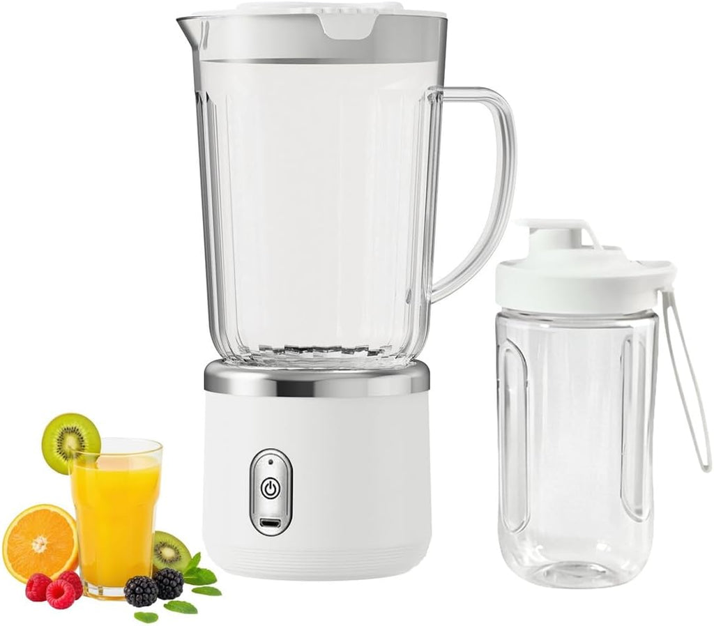 25oz Smoothie Blender, 300W Personal Blender, White | 1 Portable Cup, Single Serve