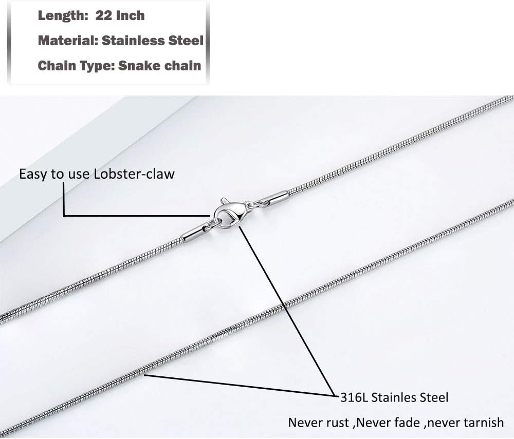 Urn Necklace for Ashes Stainless Steel Cremation Keepsake Jewelry for Ashes Women-No Longer By My Side Forever in My