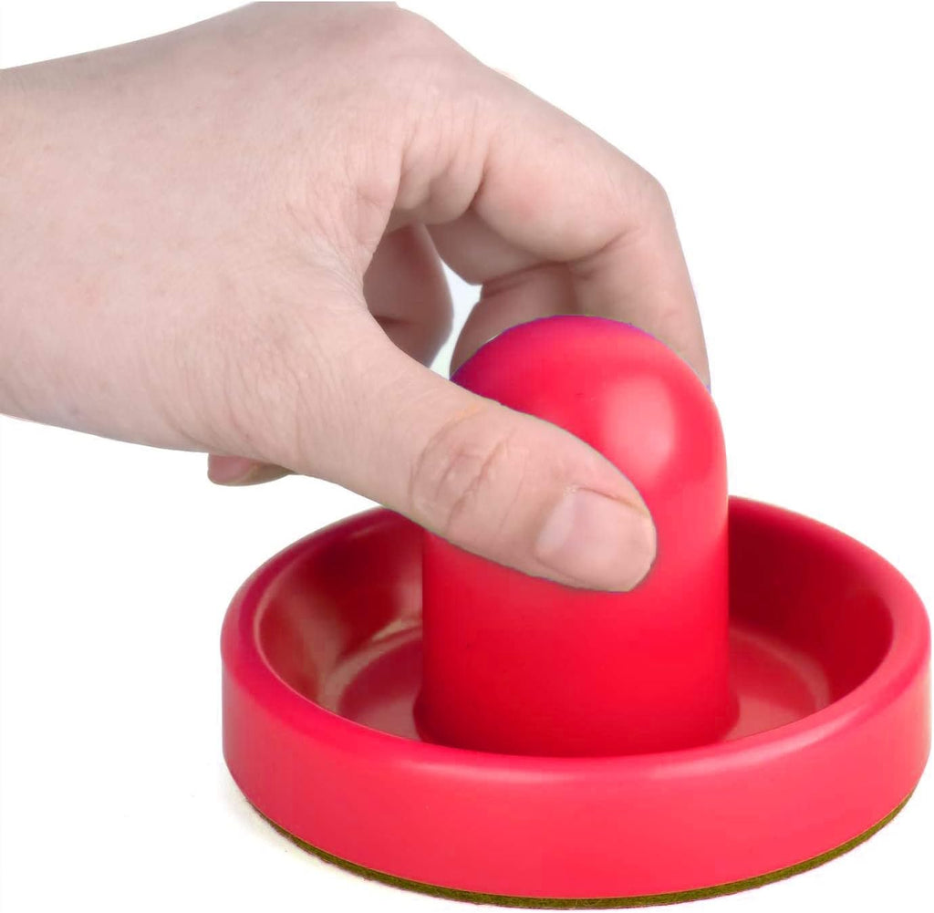 Air Hockey Pushers and Pucks - Air Hockey Paddles and Goal Handles Replacement Accessories for Game Tables (4
