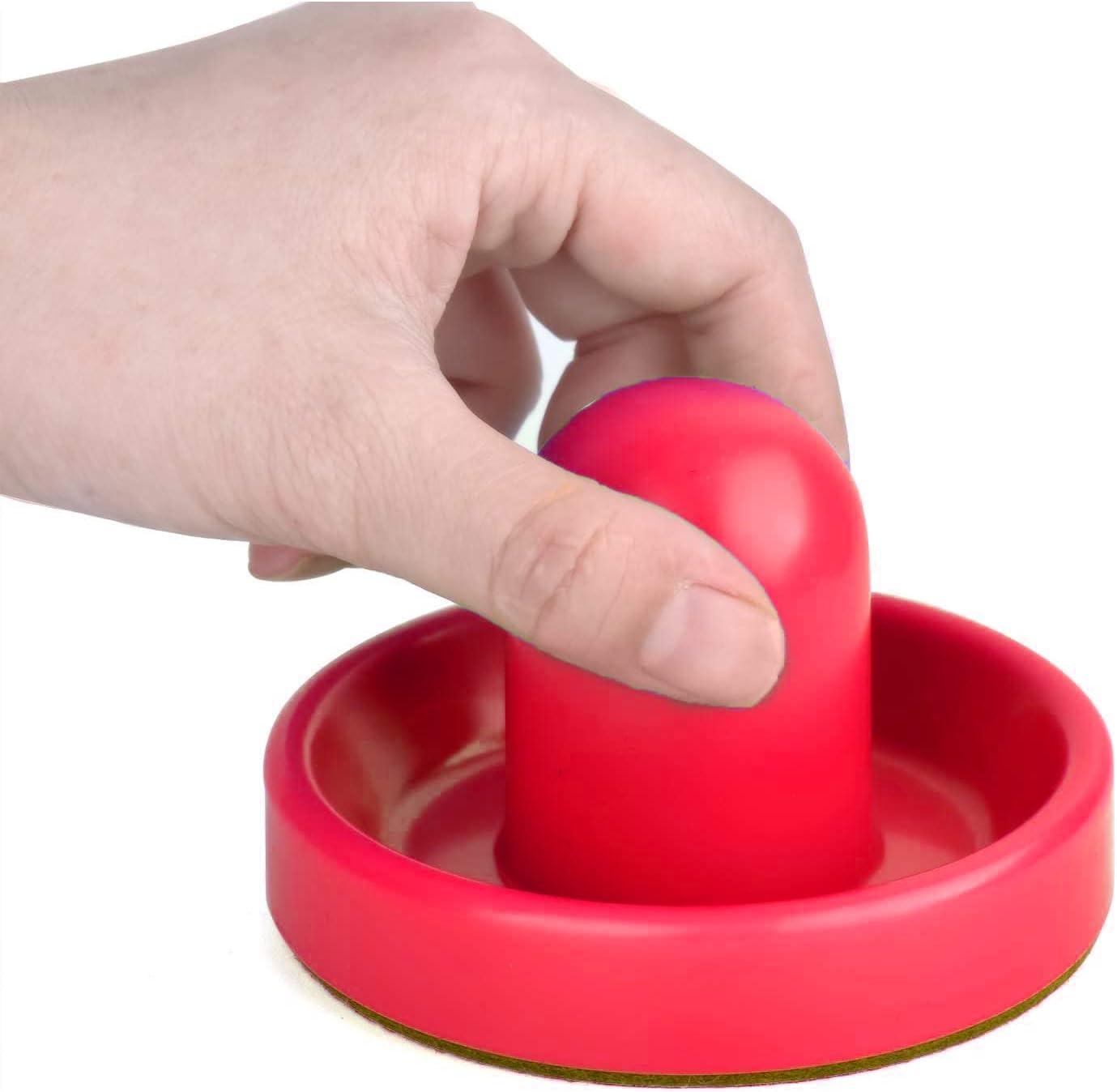 Air Hockey Pushers and Pucks - Air Hockey Paddles and Goal Handles Replacement Accessories for Game Tables (4