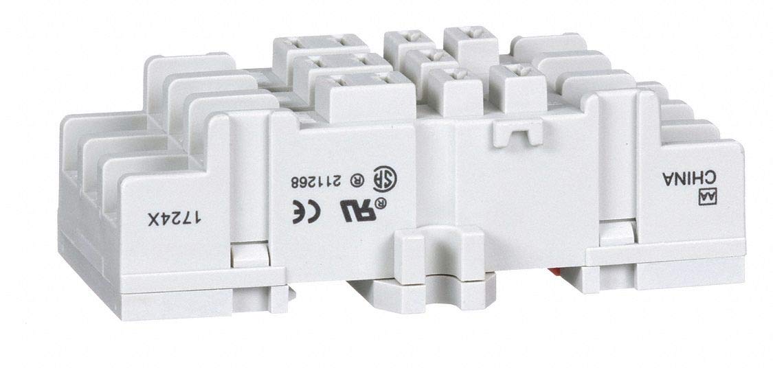 Square D Relay Socket, Socket Type: Standard, Socket Style: Square, Number of Pins: 11