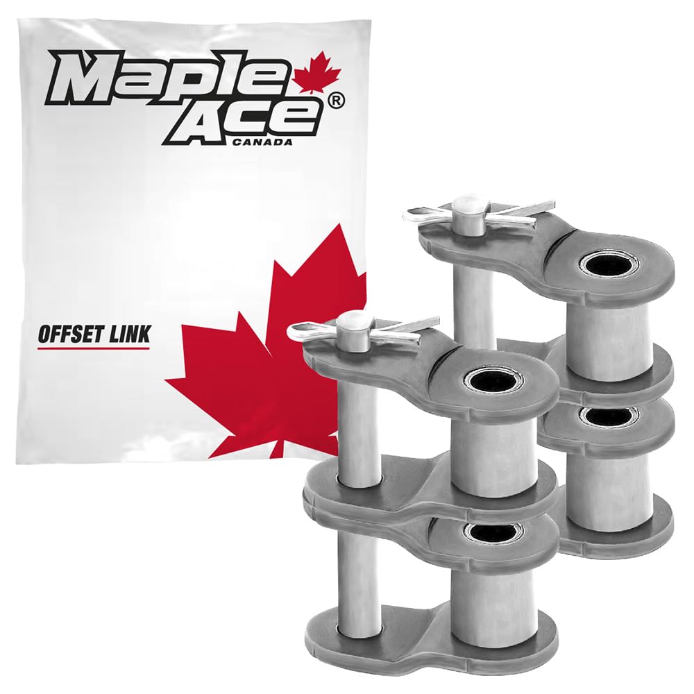 MAPLE ACE #50-2 Offset Half Link for Roller Chain Double Strand (Qty 2)