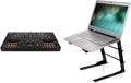 DDJ-FLX4 2-deck Rekordbox and Serato DJ Controller - Graphite & Pyle Portable Adjustable Laptop Stand - 6.3 to 10.9