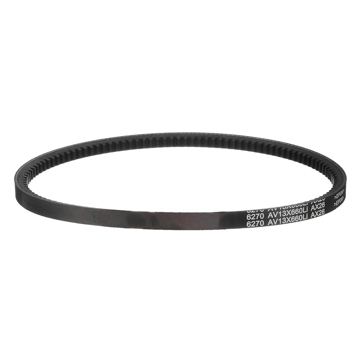 uxcell AX26 EPDM V-Belt, Raw Edge Cogged Industrial Rubber V Belt 1/2" Width x 26" Inside Circumference