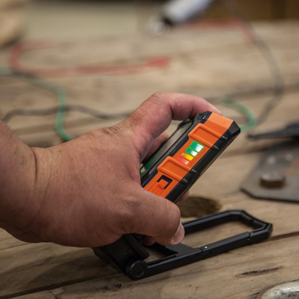 Klein Tools 56403 LED Light, Rechargeable Flashlight/Worklight with Kickstand, Magnetic Mount, and Carabiner, Charges