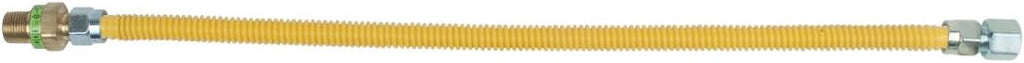 Brasscraft Cssd45R24 P Safety Plus Gas Appliance 1/2" Od Connector With 1/2" Mip Efv x 1/2" Fip x 24"