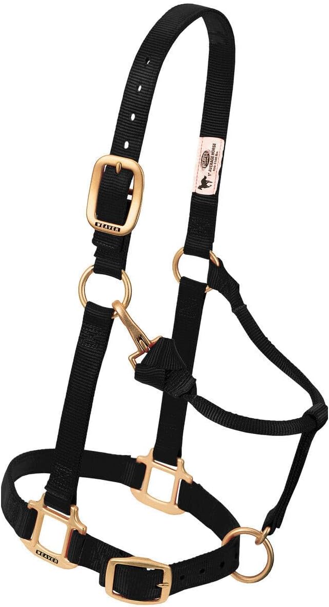 Weaver Leather Original Adjustable Nylon Horse Halter, Average Horse, Burgundy