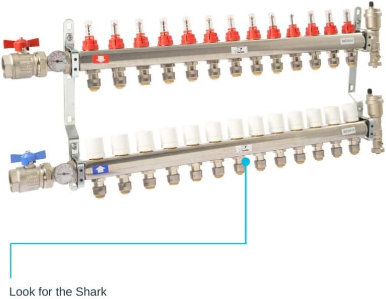 SharkBite 1/2 Inch Crimp Copper Stub Out Elbow with 4 Inch x 8 Inch Bracket, Plumbing Fittings, PEX Pipe, PE-RT, 25094A