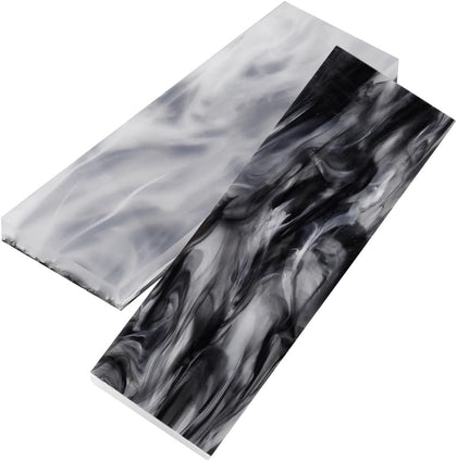 2Pcs Marble Pattern Knife Handle Scale Slabs Grips, Acrylic Knives Handle Custom DIY Material Tool for Knife Making