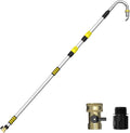 Gutter Cleaning Tools from The Ground, 24FT Reach Rain Cleaner with Bendable Wand and Quick Connect Adapter for