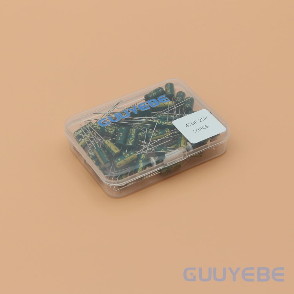 Aluminum Electrolytic Capacitors,47uF 25V, 50 of Pack