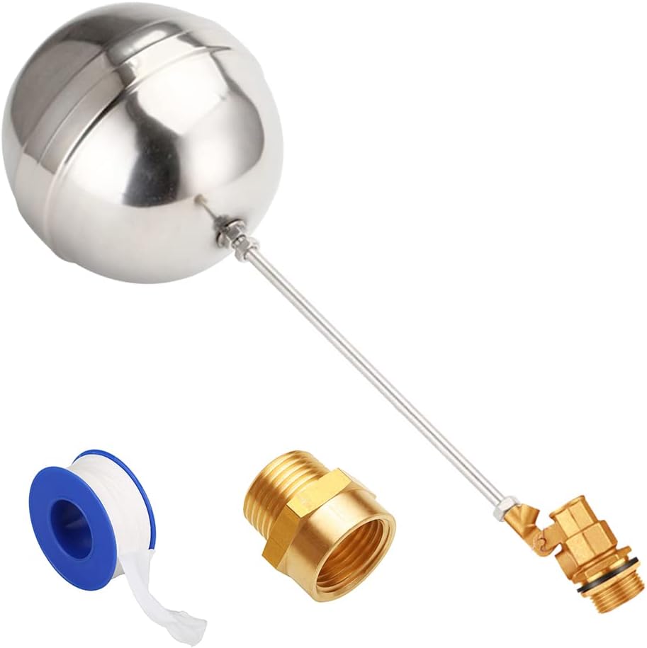 Uenede Float Ball Valve DN25 1" Male Thread with NPT Adapter
