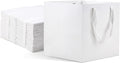 Large White Gift Bags with Handles, 12 Pack, 10x10x10 IN
