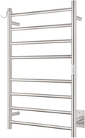 8-Bar Wall-Mounted Towel Warmer, Plug/Hardwired, 3 Timers | can be surface-mounted or flush-mounted, with