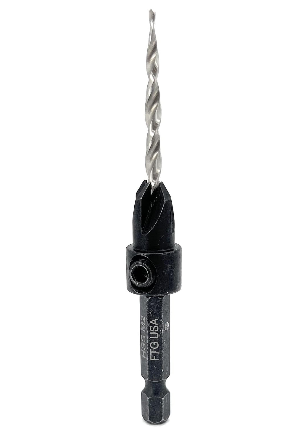 FTG USA #6 (9/64") Adjustable Tapered Wood Countersink Drill Bit