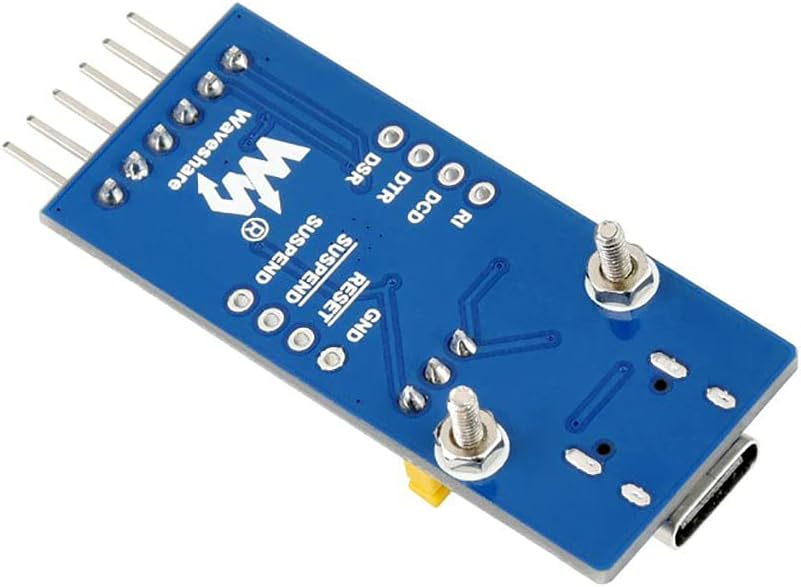 CP2102 USB to UART (TTL) Communication Converter Module, Compatible with 3.3V Logic Level, USB-C Connector