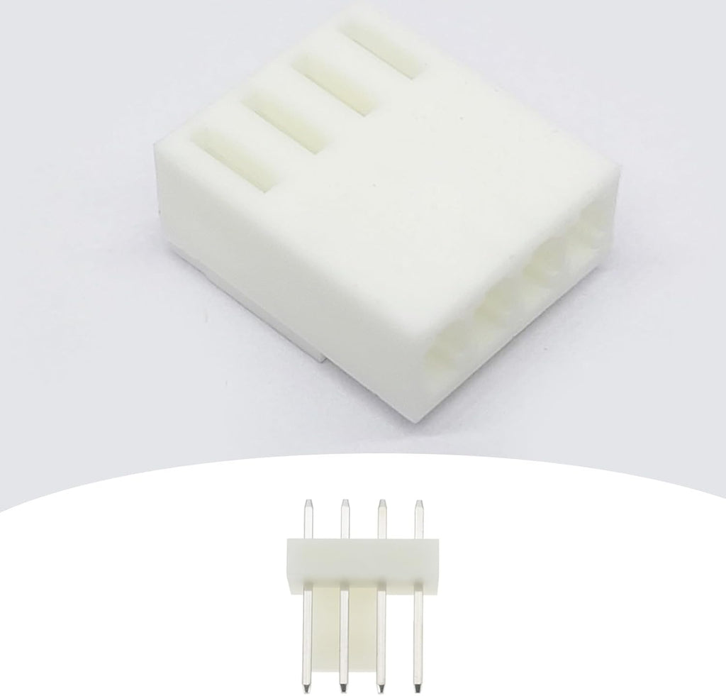 20x 4 Pin Vertical Header Latch 2.54 mm Compatible with Molex Compatible with Molex 47054 Housing Replace OEM 47053-1000 KK254 4 Pin 2.54 mm Vertical Header with Latch 20 Pack