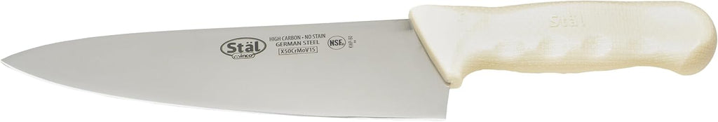 8" White Chef's Stainless Steel Knife