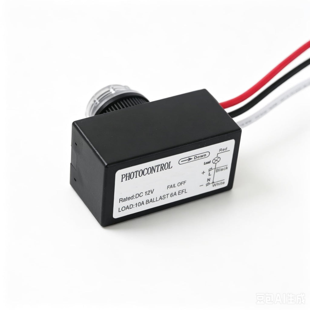 Heluok DC 12V Photoelectric Switch, 2 Pack Dusk Dawn Photocell Sensor, 6A