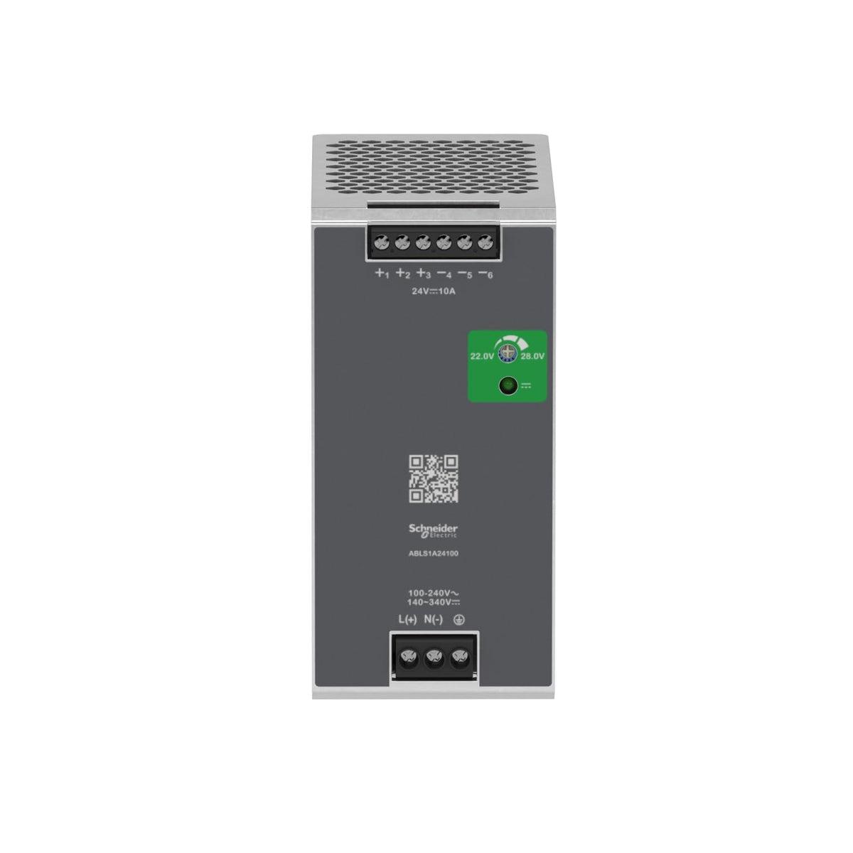 Schneider Electric Optimized Regulated Power Supply, Single Phase 100...240V AC, 24V, 10 Amp