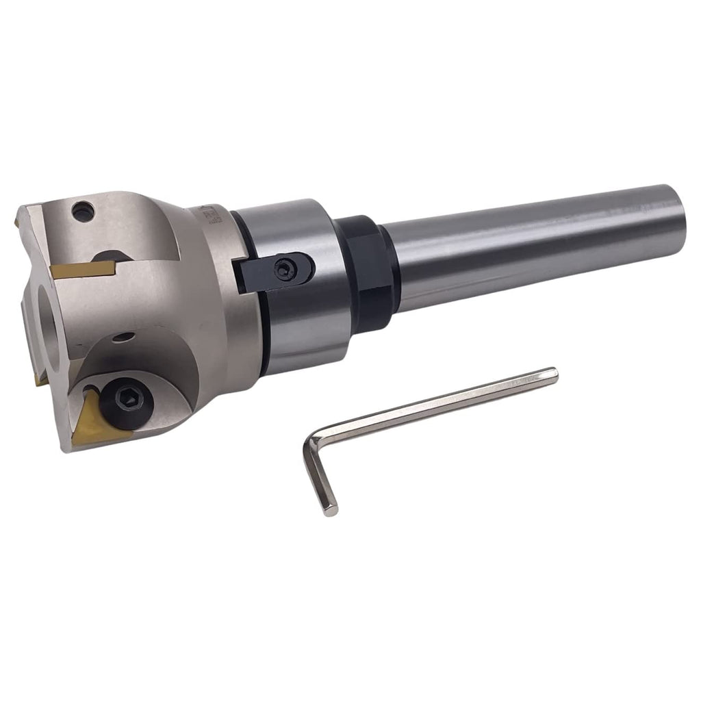 CME 2-1/2" 90° Indexable Face Mill w/ MT3 Arbor, TPG322 Inserts Included, 4 Flutes