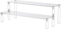 Clear Acrylic Display Riser 2 Tier Cupcake Stand Shelf for Decoration and Organizer