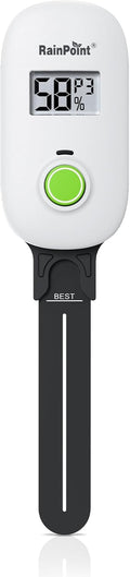 Smart Digital Wireless Plant Moisture Meter Houseplant Indoor,WiFi Hub Needed,Capacitive Probe,Leave-in Soil