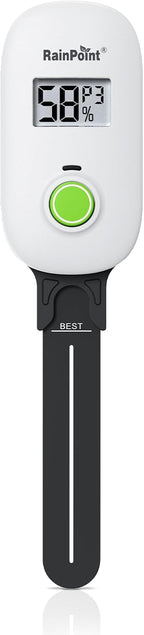 Smart Digital Wireless Plant Moisture Meter Houseplant Indoor,WiFi Hub Needed,Capacitive Probe,Leave-in Soil