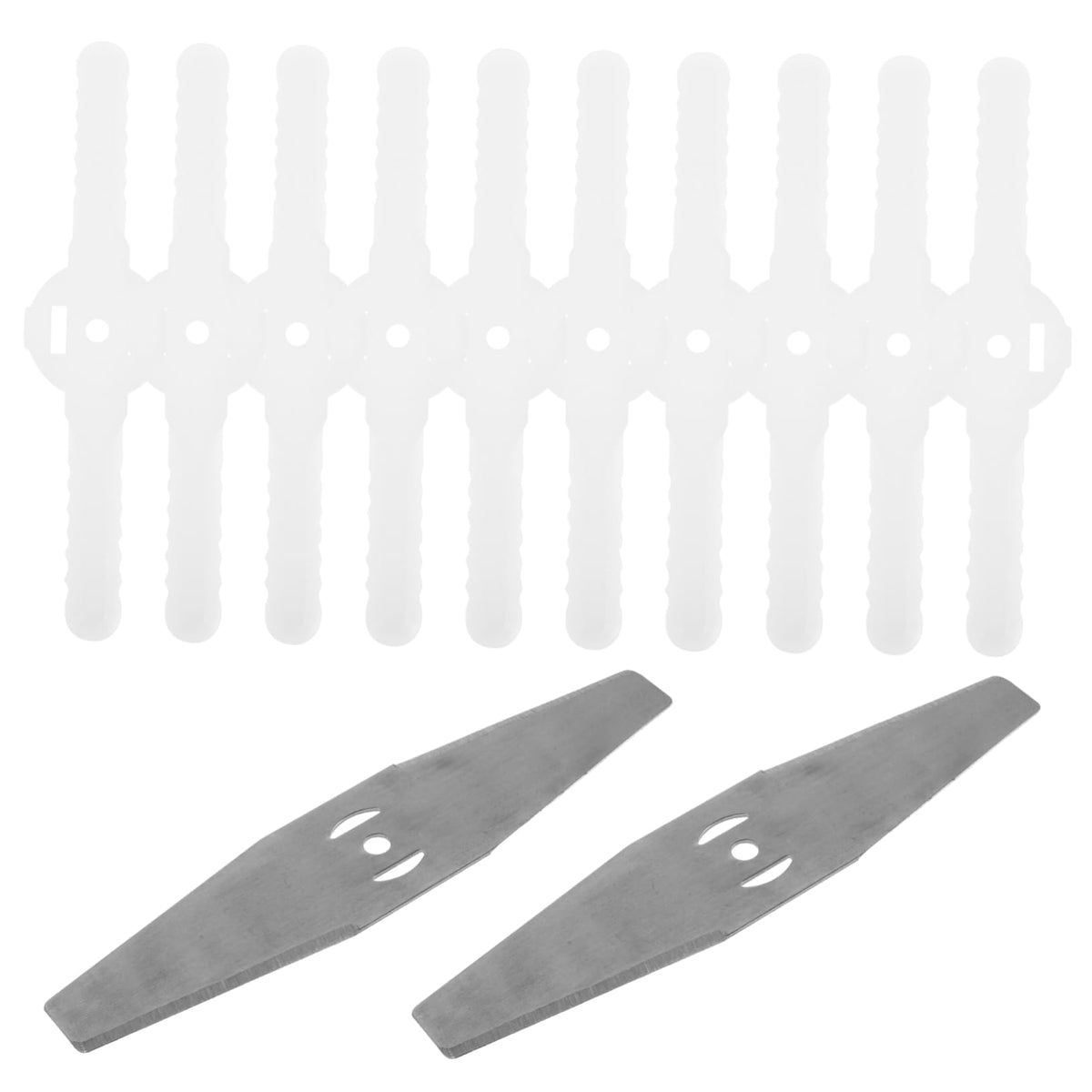 HIAKDOFT 12pcs Garden Grass Trimmer Blades Replacement Mower Blades